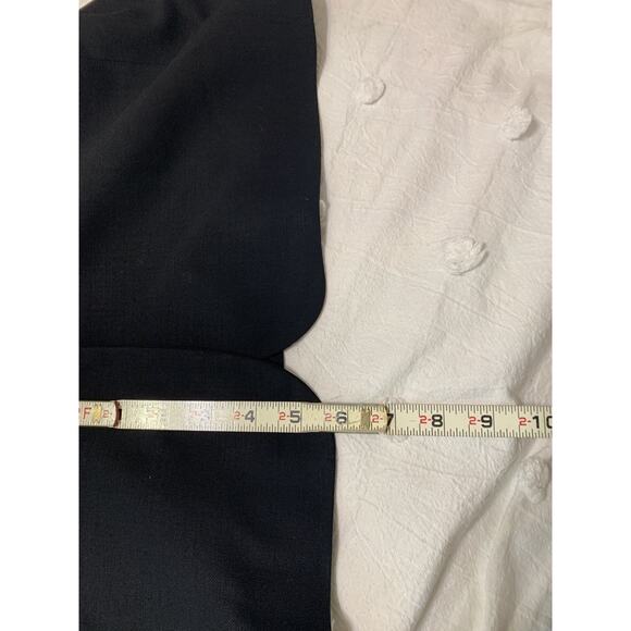 Vintage Calvin Klein Women's Blazer 100% Merino Wool Size 8 Black Long Y2K Work - Picture 5 of 12